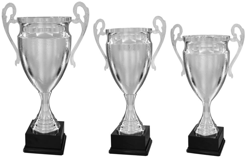 Hochwertiger Henkelpokal XXL mit Metall Ober- und Unterteil