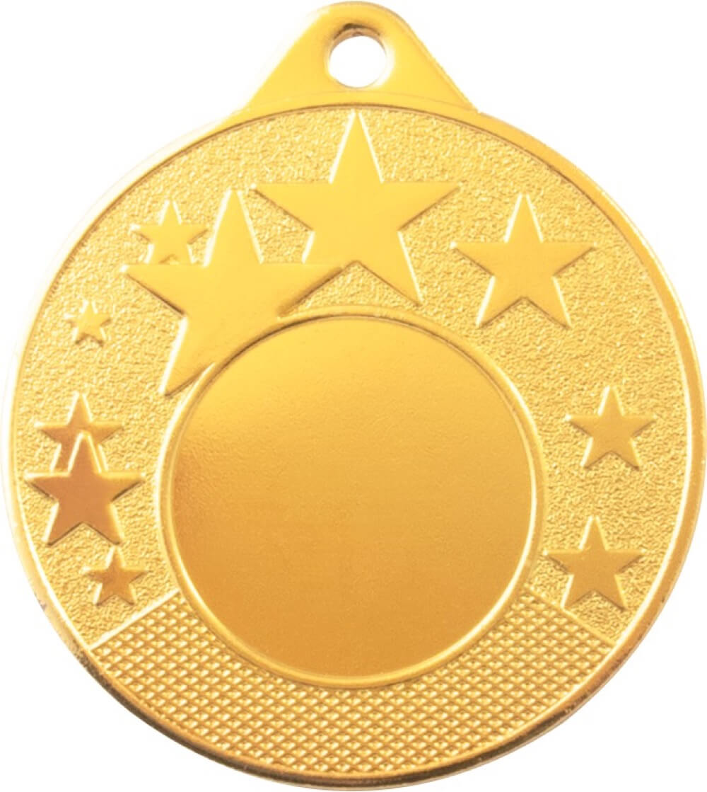 Medaille mit Strahlenmuster für 25 mm Embleme