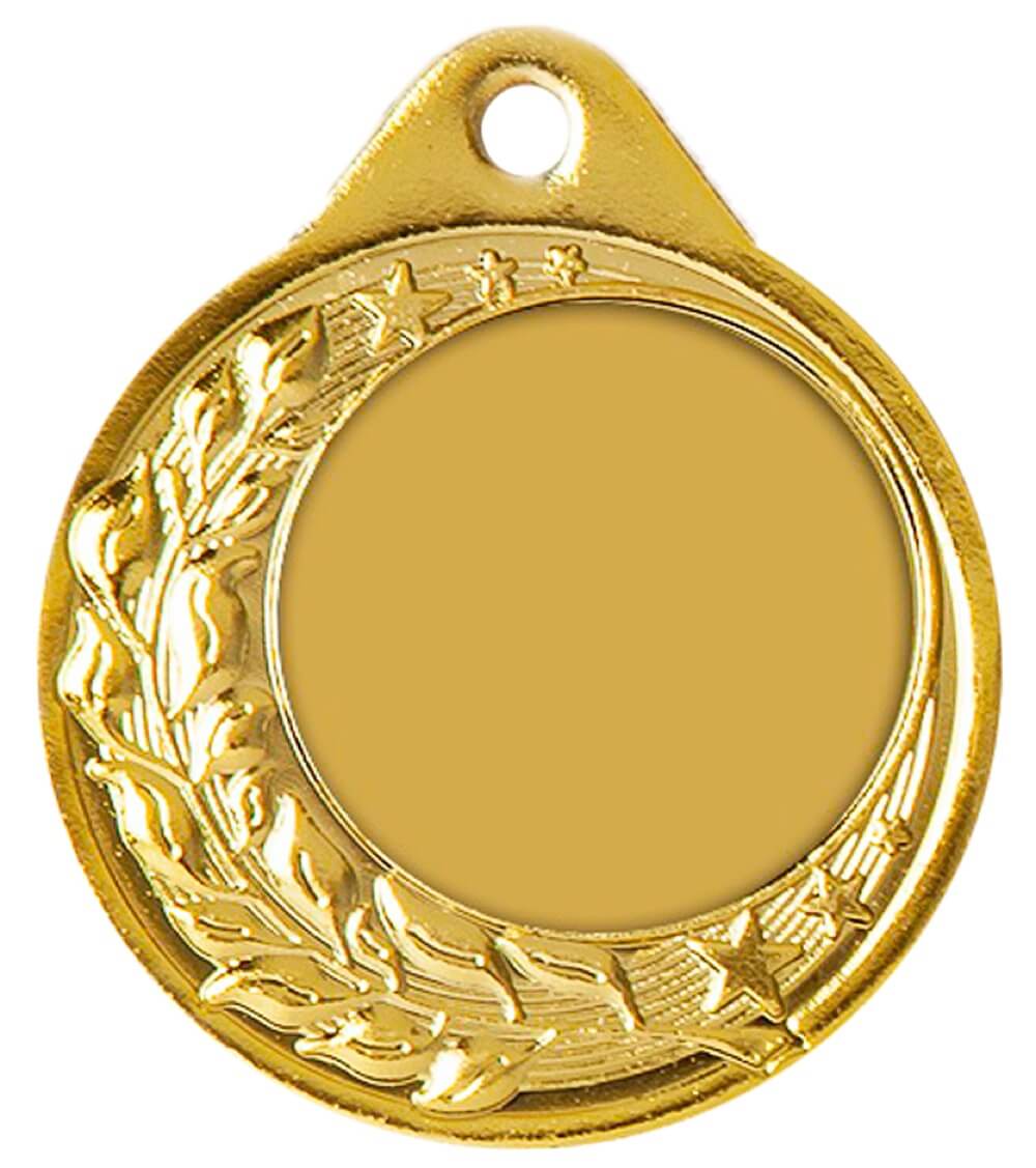 Medaille mit Wellenrand für 25 mm Embleme
