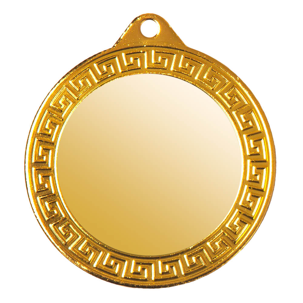 Medaille mit dekorativem Rand für 50 mm Embleme