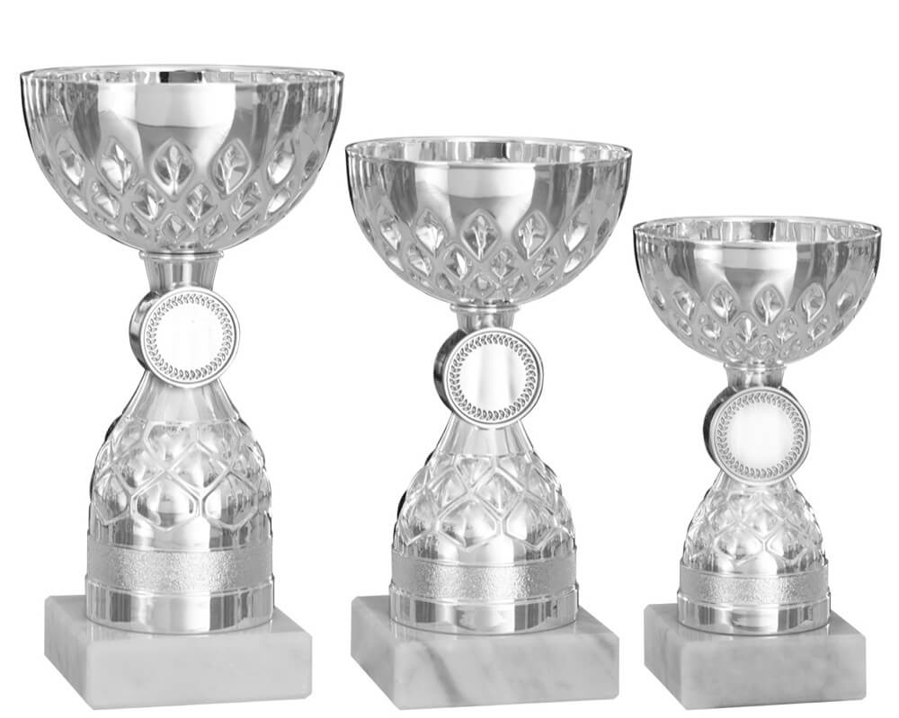 Klassischer Silberpokal mit Emblemhalterung 25mm