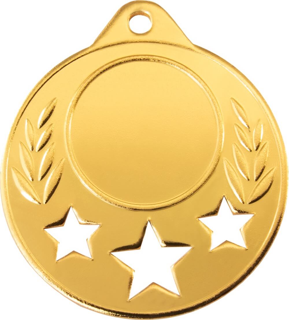 Medaille mit Flammenrand für 25 mm Embleme