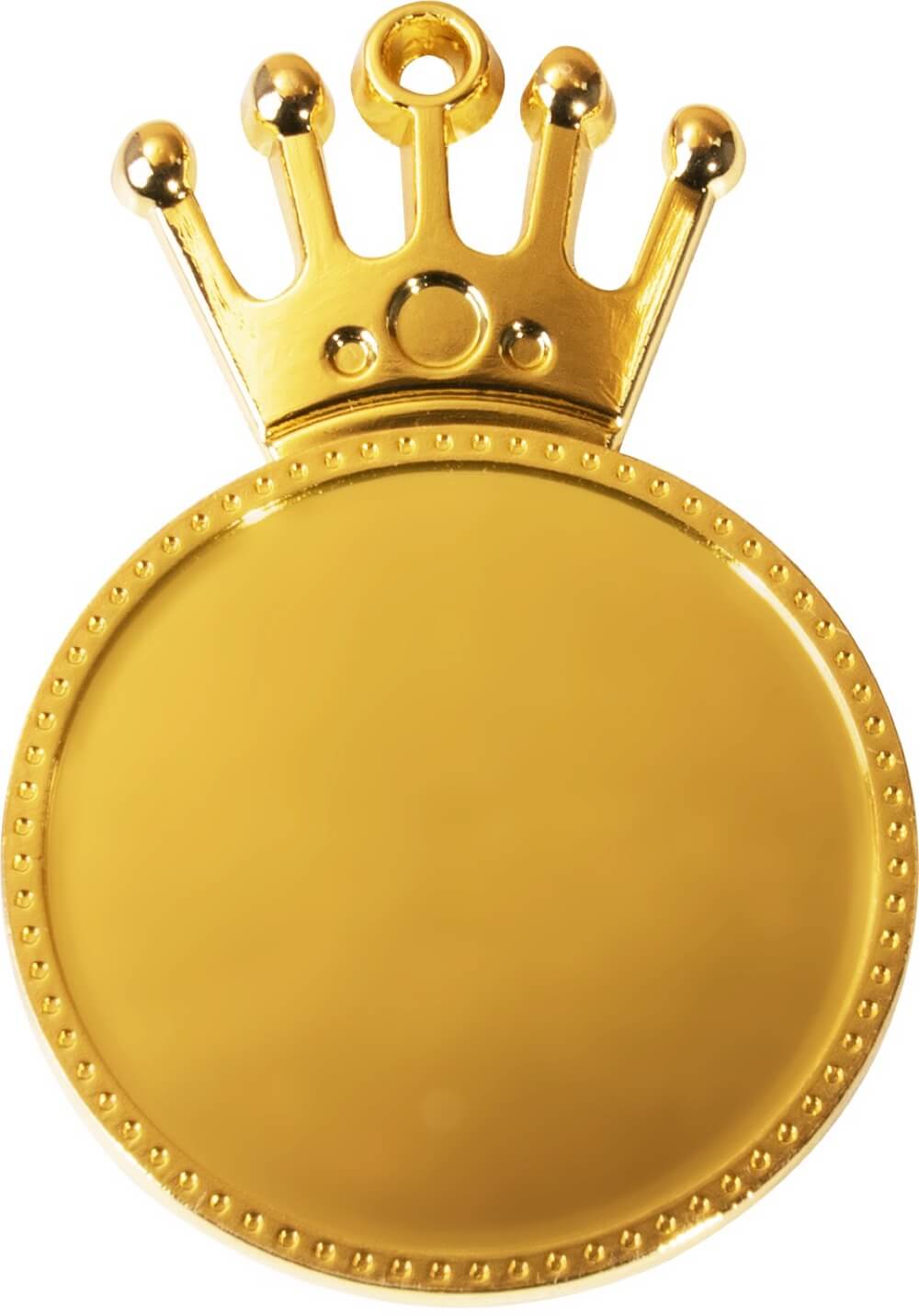 Crown-Medaille mit Kronendesign für 50 mm Embleme