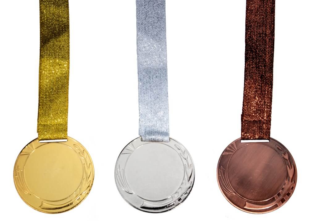 Medaille mit Halsband für 50 mm Embleme