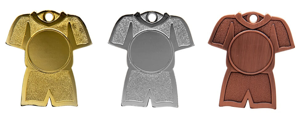 Medaille mit strukturiertem Rand für 50 mm Embleme