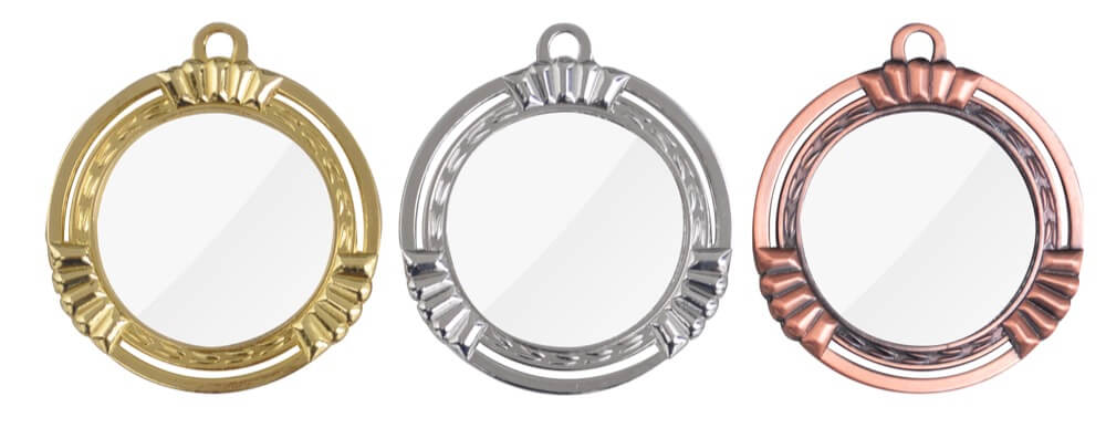 Zamak-Acryl-Medaille für Lasergravuren