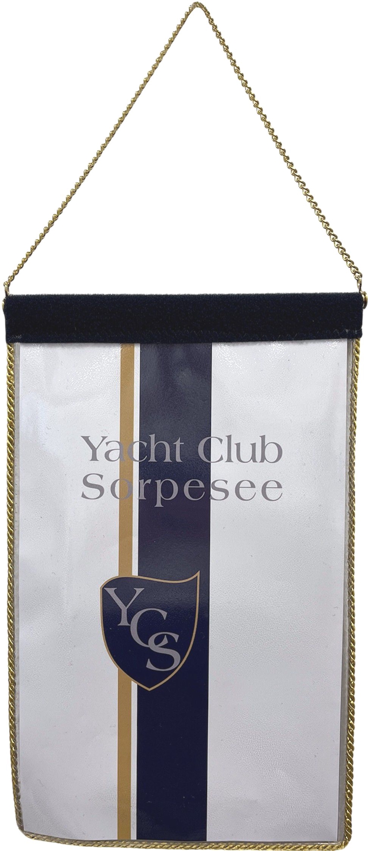 Wimpel mit Kordel und Kettenaufhängung