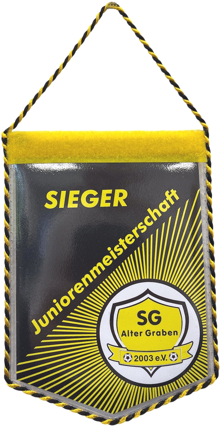 Wimpel mit Kordel und Kordelaufhängung