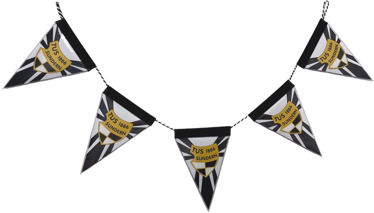 Wimpelkette 5er mit Kordelaufhängung 70cm