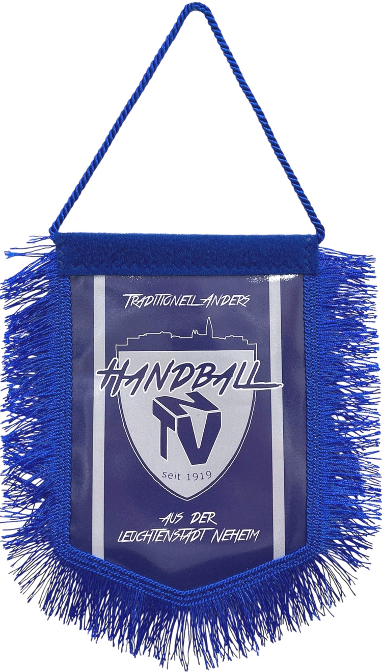 Wimpel mit Fransen und Kordelaufhängung